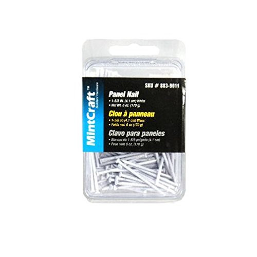 1-5/8inch White Panel Nails -6 oz. Pack-