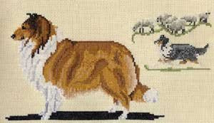 Pegasus Originals Collie Full Body Counted Cross Stitch Chart Pack