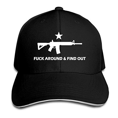 Fuck Around and Find Out Unisex Sandwich Cap Baseball Cap Black