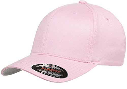 Flexfit 6277 Wooly Combed Twill Cap - Small/Medium -Pink-