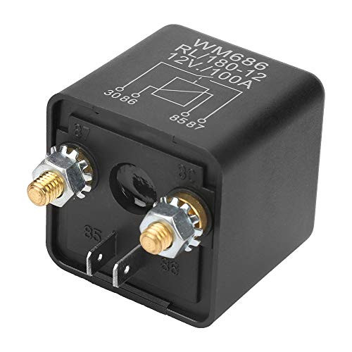 DC 12V Car Starter Relay WM686 100A 4 Pin Normal Open Heavy Duty Car Starter Relay for Control Battery ON/OFF