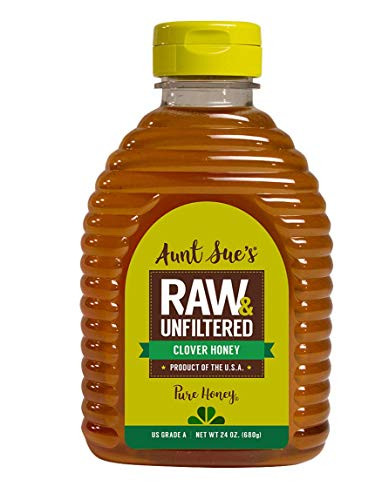 Aunt Sues Raw  and  Unfiltered USA Clover Honey- 24 Ounces