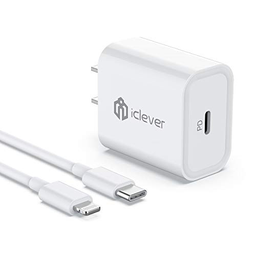 iPhone 12 Fast Charger- USB C Fast Charger- 20W PD Wall Charger Adapter with MFi Certified 6.6FT USB C to Lightning Cable for iPhone 12/12 Mini/12 Pro/ 12 Pro Max/11 Pro/11 Pro Max/Xs Max/Air Pods Pro
