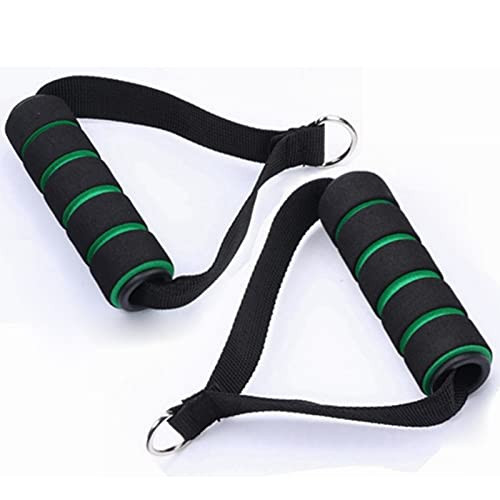Handles Resistance Fitness Band Equipment for Pilates- Yoga- Strength Training Exercise Cable Machine Workout