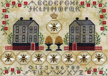 Honey Hill Hamlet Sampler Cross Stitch Chart