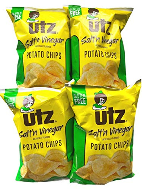 UTZ Quality Foods Salt'n Vinegar Potato Chips 2.875 oz - Pack of 4