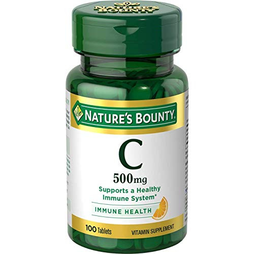 Nature's Bounty Vitamin C 500 mg Tablets 100 ea -Pack of 2-