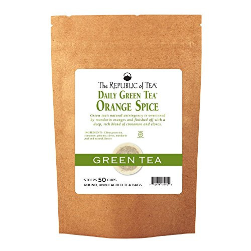 The Republic of Tea Orange Spice Green Tea- 50 Tea Bags -Refill Bag- The Republic of Tea Orange Spice Green Tea- 50 Tea Bags -Refill Bag-