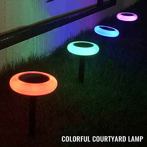 Solar Ground Lights Newest 8 LED Outdoor Waterproof Solar Disk Lights Solar Garden Lights for Pathway Outdoor in-Ground Lawn Yard Deck Patio Walkway Solar Ground Lights Newest 8 LED Outdoor Waterproof Solar Disk Lights Solar Garden Lights for Pathway Outdoor in-Ground Lawn Yard Deck Patio Walkway