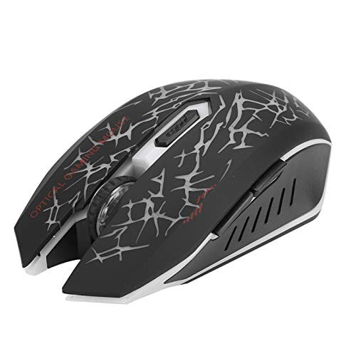 Gaming Mouse Mute-Mouse Intelligent Wireless Mouse Simple Rechargeable Mouse Colorful LED Fun for Notebook for Laptop