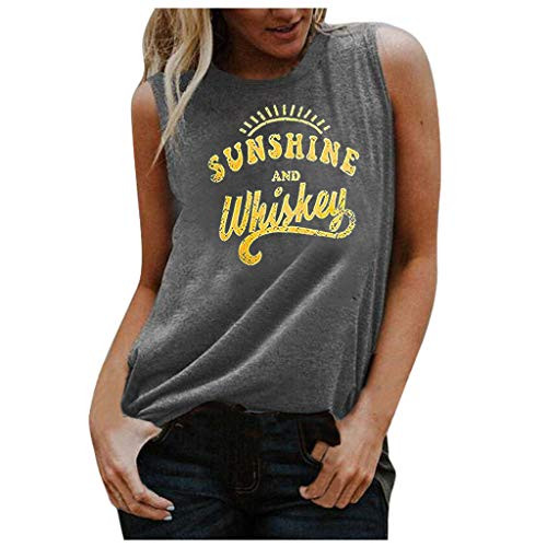 Tops for Women Sexy Elegant Women Tank Tops Sleeveless T-Shirt Blouse Casual Vest Tops Loose Summer Shirts Gray Tops for Women Sexy Elegant Women Tank Tops Sleeveless T-Shirt Blouse Casual Vest Tops Loose Summer Shirts Gray