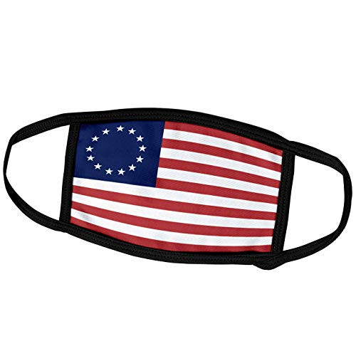 3dRose Face Mask Large- 13 Colonies Betsy Ross Flag
