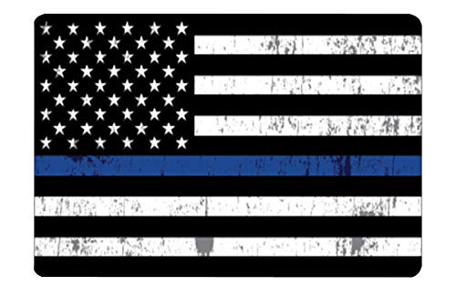 Rogue River Tactical Thin Blue Line Flag Gun Cleaning Mat Bench Pad Gift for Police Officer Law Enforcement Rogue River Tactical Thin Blue Line Flag Gun Cleaning Mat Bench Pad Gift for Police Officer Law Enforcement