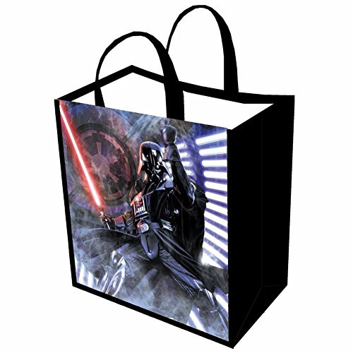 Unisex-Adult Star Wars Reusable Shopping Tote Bag - Darth Vader Lightsaber