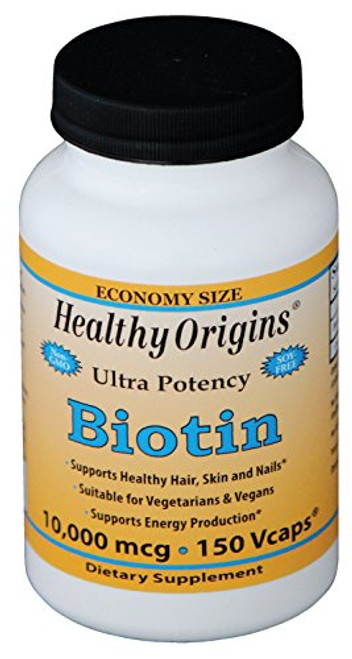 Healthy Origins Biotin 10-000 Mcg Vcaps- 150 Count