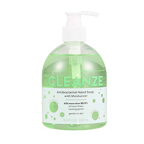 Cleanze Antibacterial Liquid Hand Soap | 16 oz Aloe at Last Liquid Hand Soap | Gentle Liquid Antibacterial Hand Soap Eliminates More Than 99.9 percent Illness Causing Germs  and  Bacteria