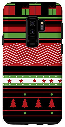 Galaxy S9Plus Ugly Sweater Tree Box Snowflake Pattern Cute Christmas Gifts Case