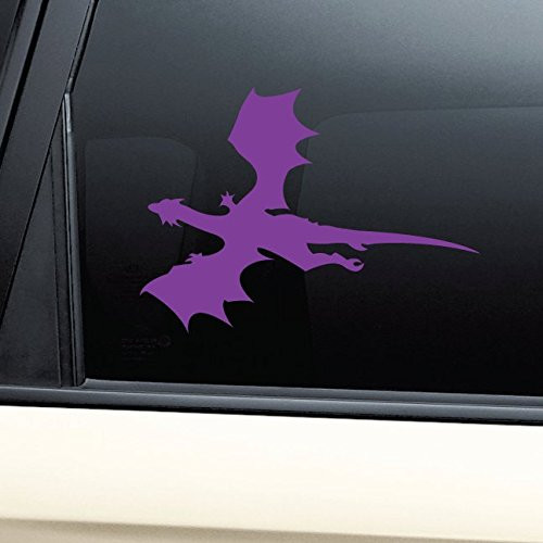 Dragon Vinyl Decal Laptop Car Truck Bumper Window Sticker - Purple