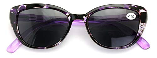 Women's Bifocals Reading Sunglasses Reader Glasses Vintage Outdoor Cateye Leopard Marble -Purple- 2.00- Women's Bifocals Reading Sunglasses Reader Glasses Vintage Outdoor Cateye Leopard Marble -Purple- 2.00-