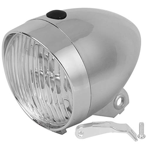 Decdeal Bike Front Light Vintage Style 3 LEDs Bicycle Headlight Bicycle Handlebar Lamp Silver Waterproof Bicycle Light Easy to Install Super Bright Bike Light for Night Riding Bike Accessories Decdeal Bike Front Light Vintage Style 3 LEDs Bicycle Headlight Bicycle Handlebar Lamp Silver Waterproof Bicycle Light Easy to Install Super Bright Bike Light for Night Riding Bike Accessories