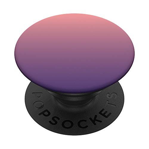 Simple Solid Color Chic Pink Purple Ombre Design PopSockets PopGrip- Swappable Grip for Phones  and  Tablets