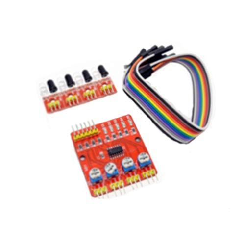 HUIMAI Four Road 4 Channel Infrared Detector Tracking Transmission Line Obstacle Avoidance Sensor Module Diy Car Robot