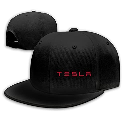 Classic Snapback Hat Hip Hop Baseball Cap Flat Bill Brim Adjustable Trucker Hat for Men Women Black