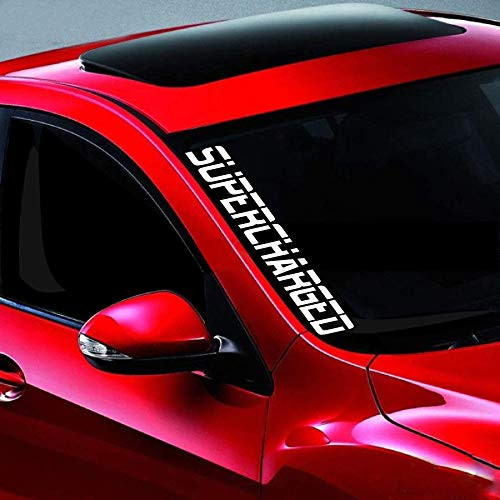 Noizy Graphics 20inch Supercharged Racing Side Windshield Banner Car Sticker Truck Vinyl Decal Color- Orange Noizy Graphics 20inch Supercharged Racing Side Windshield Banner Car Sticker Truck Vinyl Decal Color- Orange