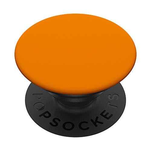 Matte Orange Color PopSockets PopGrip- Swappable Grip for Phones  and  Tablets