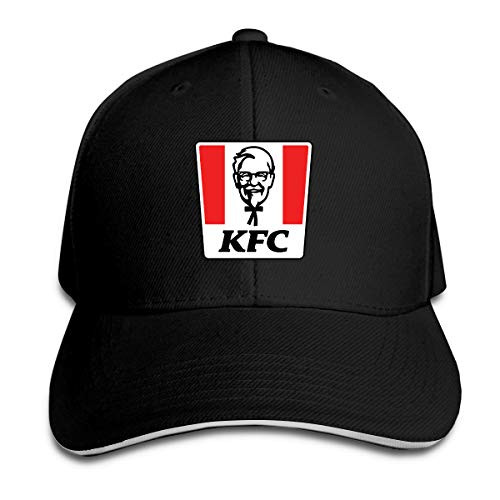 EVE JOHN Black Hats Baseball Cap Stylish for Unisex Sandwich Cap KFC Retro Logo