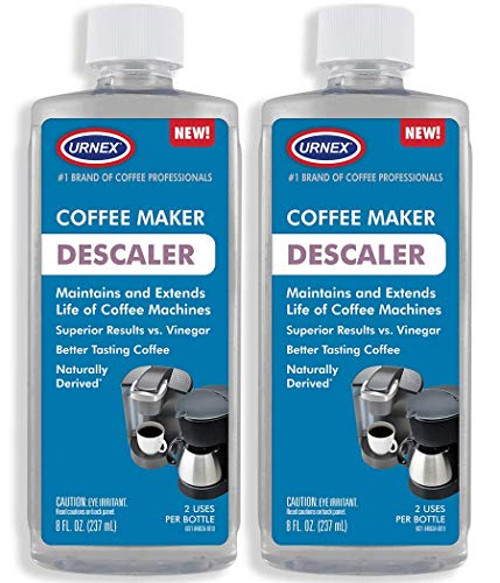 Descaler -2 Pack- 2 Uses Per Bottle- - Universal Cleaner  and  Descaling Solution for Keurig- Nespresso- Delonghi- Breville- and All Single Use Coffee and Espresso Machines - Made in the USA