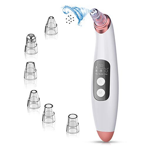Blackhead Remover Pore Vacuum Cleaner - Electric Facial Blackhead Remover Vacuum Pore Cleaner Extractor Tool USB Rechargeable for Facial Deep Cleansing with 3 Adjustable Suction and 6 Probes Blackhead Remover Pore Vacuum Cleaner - Electric Facial Blackhead Remover Vacuum Pore Cleaner Extractor Tool USB Rechargeable for Facial Deep Cleansing with 3 Adjustable Suction and 6 Probes
