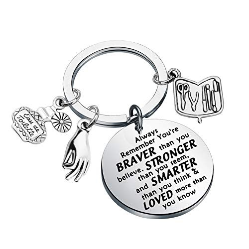 BAUNA Manicurist Gifts Nail Tech Keychain Always Remember Youre Braver Than You Believe Manicurist Graduation Gift Nail Technician Jewelry -Nail Tech Keychain- BAUNA Manicurist Gifts Nail Tech Keychain Always Remember Youre Braver Than You Believe Manicurist Graduation Gift Nail Technician Jewelry -Nail Tech Keychain-