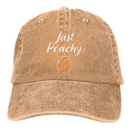 Garitin Just Peachy-3 Hat-Adjustable Baseball Cap Washable Cotton Trucker Cap Dad Hat Unisex