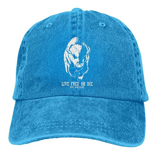 Garitin Live Free Or Die New Hampshire Hat-Adjustable Baseball Cap Washable Cotton Trucker Cap Dad Hat Unisex Blue Garitin Live Free Or Die New Hampshire Hat-Adjustable Baseball Cap Washable Cotton Trucker Cap Dad Hat Unisex Blue