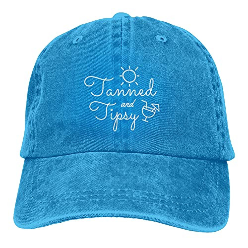 Garitin Tanned and Tipsy Hat-Adjustable Baseball Cap Washable Cotton Trucker Cap Dad Hat Blue Garitin Tanned and Tipsy Hat-Adjustable Baseball Cap Washable Cotton Trucker Cap Dad Hat Blue