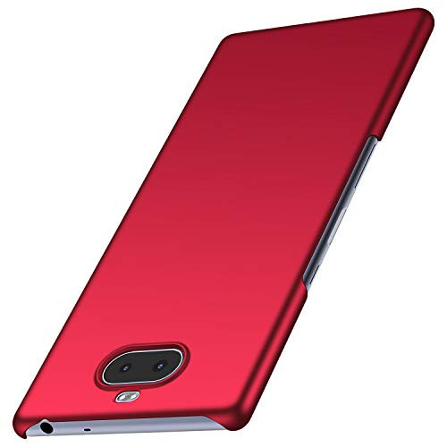 Tianyd Sony Xperia 10 Plus Case, [Ultra-Thin] Materials Ultra-Thin Protective Cover for Sony Xperia 10 Plus ( Smooth Red)