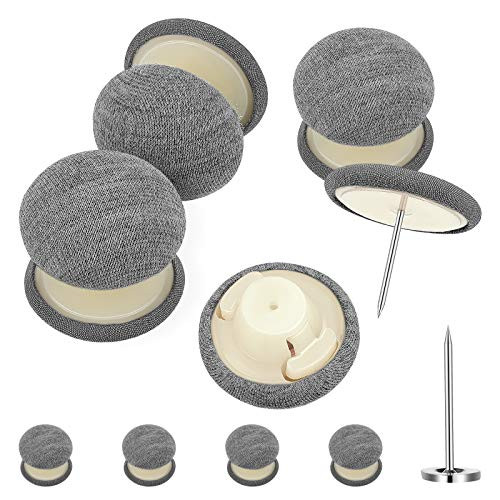 8 Pieces Duvet Clips Set- Double Sided Pin Fasteners with Short and Long Nails Comforter Clips Duvet Fasteners Keeps Comforter from Shifting- Bedding Accessories -Dark Gray-