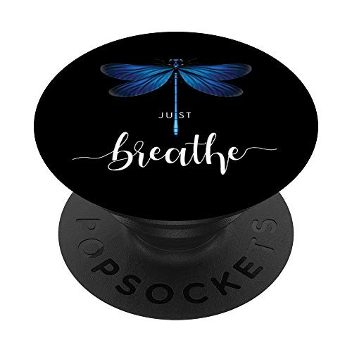 Just Dragonfly Tattoodesign Summer Breathe Meditation Yoga PopSockets Swappable PopGrip