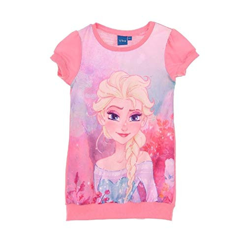 Disney Frozen Elsa Short Sleeve Dress -Pink- 6 Years-