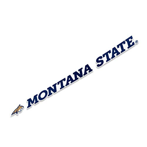 Montana State University Bobcats Name Logo Vinyl Decal Laptop Water Bottle Car Scrapbook -15 Inch Sticker-