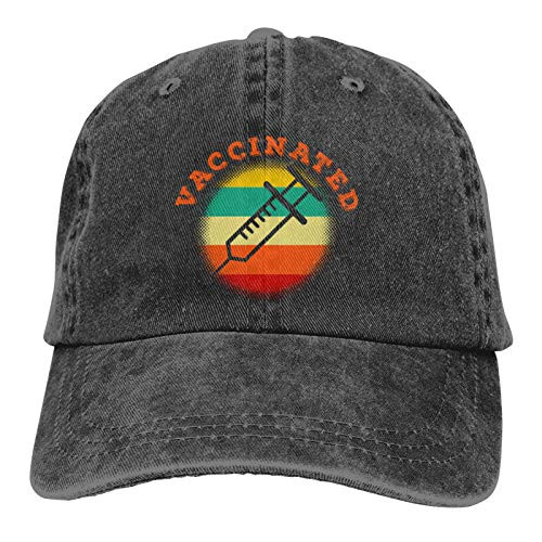 2021 Vaccinated-I Got A Shoot Hat Dad Hat Baseball Cap Embroidered Vintage Adjustable Unisex Baseball Hat-Black