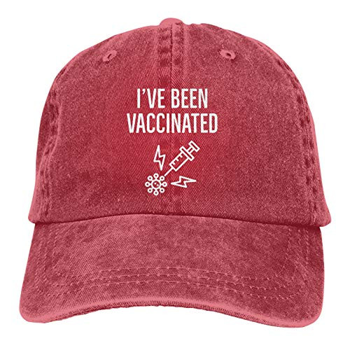 I Have Been Vaccinated Hat Dad Hat Baseball Cap Embroidered Vintage Adjustable Unisex Baseball Hat-Red