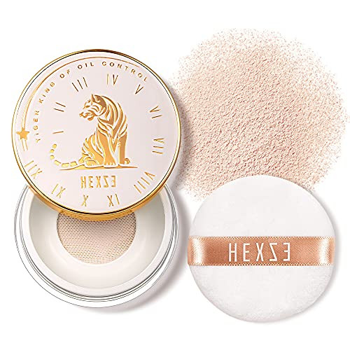 HEXZE Pressed Face Powder Makeup Mineral Foundation?Finishing Powder?Pressed Finishing and Setting Powder?Loose Setting Powder Makeup 0.24 Oz- T30 Pink