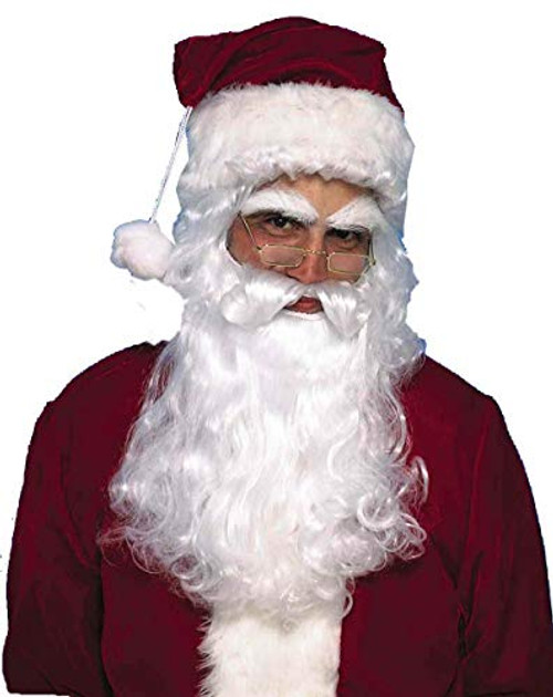 Forum Novelties Men's Santa Claus Wig and Beard Set- White- One Size