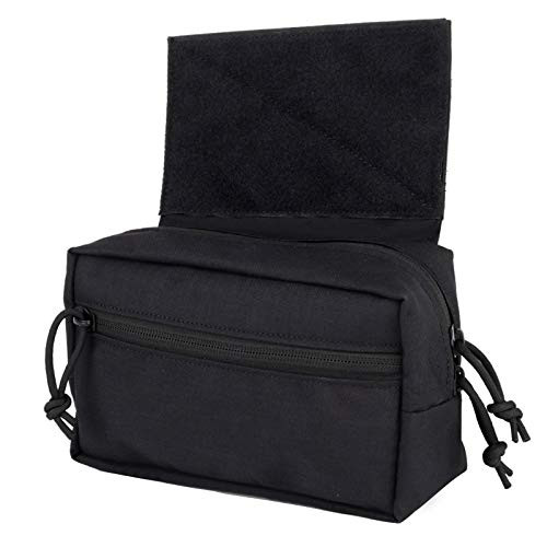 LIVANS Tactical Drop Dump Pouch with Hook and Loop- Mag Recovery Bag Tactical Vest Carrier Tool Bag for Airsoft JPC CPC AVS Tactical Vest