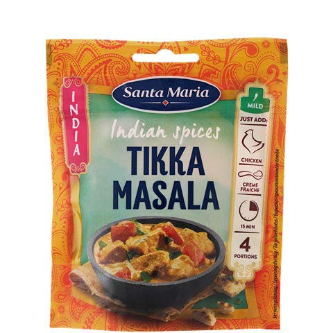 Santa Maria Tikka Masala Seasoning Spice Mix for Indian Kitchen - Indian Seasoning for Chicken Tikka Masala - Great Spice Mix For Tikka Masala Recipes - 1.23 Oz