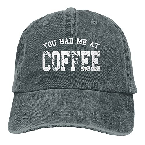 Garitin You Had Me at Coffee Adjustable Washed Unisex Dad Hat Cowboy Cap Denim Cap Baseball Cap Garitin You Had Me at Coffee Adjustable Washed Unisex Dad Hat Cowboy Cap Denim Cap Baseball Cap