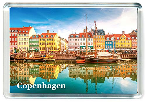I395 Copenhagen Jumbo Refrigerator Magnet Denmark Travel Fridge Magnet