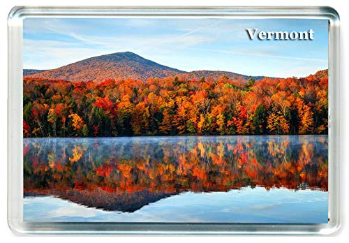 J444 Vermont Jumbo Refrigerator Magnet US - American Travel Fridge Magnet USA